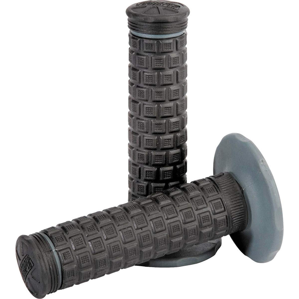 Pro Taper Pillow Top Lite Grip for twist throttle on black handlebars reduces vibration and fatigue