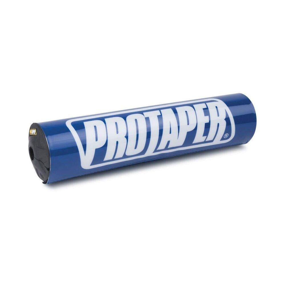 Pro Taper round handlebar pad in Race Blue, adds padding for safer dirt bike rides.