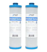 Pro Water Parts RV filter front view highlighting carbon block for better-tasting water