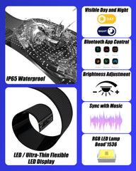 Adhesive windshield installation of Probapro Devil Eyes Light in practical setup