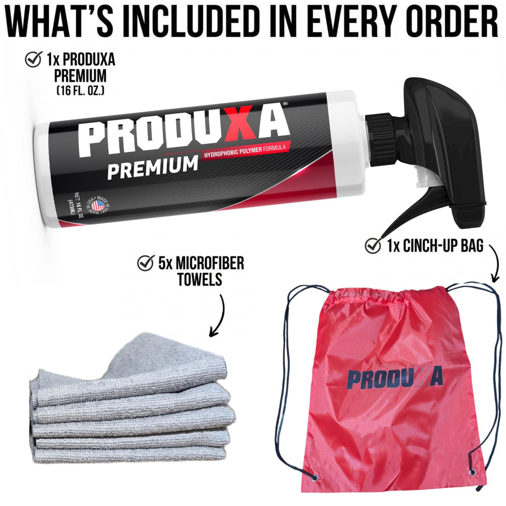 PRODUXA microfiber towels set for streak-free detailing sessions