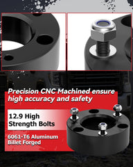 PROEZE hardened grade 12.9 bolts pre-installed for secure fit.