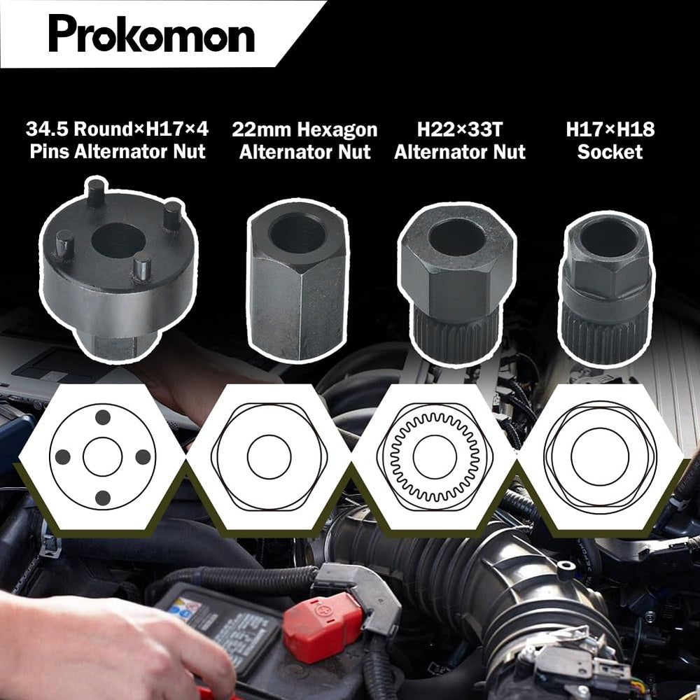 Prokomon kit mounted near engine bay for on-vehicle maintenance