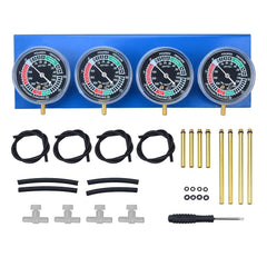 Prokomon carb sync tool front panel with four gauges for precise balancing