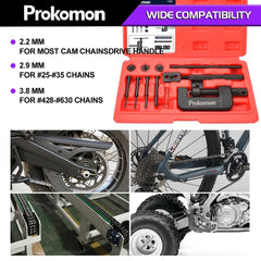 Prokomon chain breaker kit anvils and pins for durable, accurate pin removal