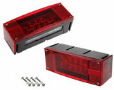 Prolineppi left-right LED submersible rectangle light for stop and turn signaling.