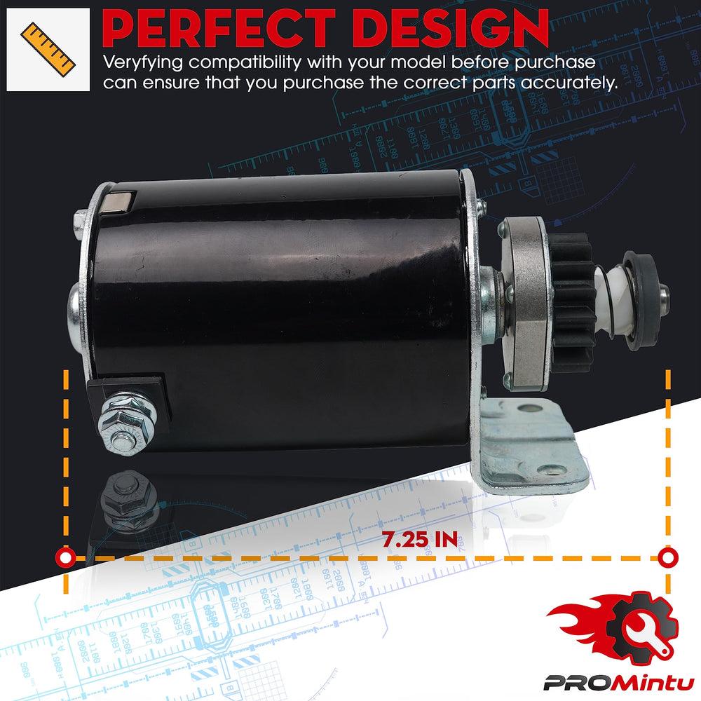 Promintu starter motor replaces 497525, 497401, 392744 parts
