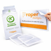 Proper Design Gripper Mats between sign and vehicle panel secure magnetic mounting.