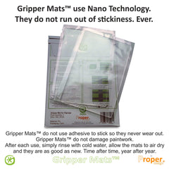 Proper Design Gripper Mats on plastic panels prevent sign slippage during ads.