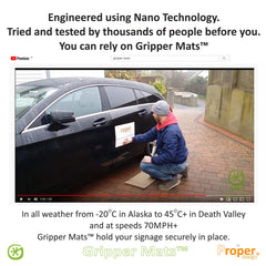 Proper Design Gripper Mats are reusable and easy to rinse for repeat use.