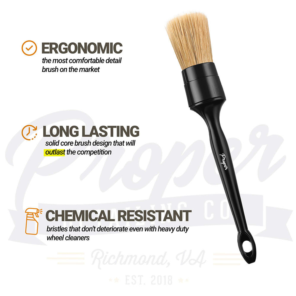 PROPER DETAILING CO. interior cleaning brush for leather seats and vents