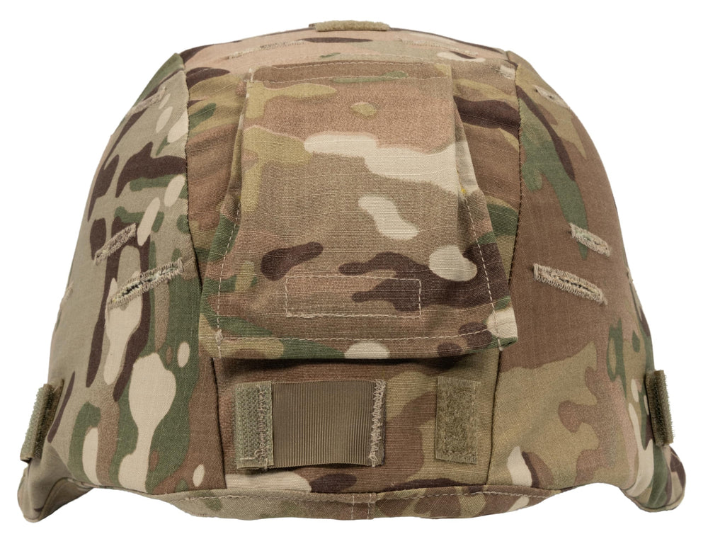 Propper OCP helmet cover on a MICH helmet for secure fit.