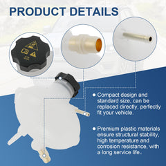 PRORONRA coolant tank assembly showing connection points and cap area