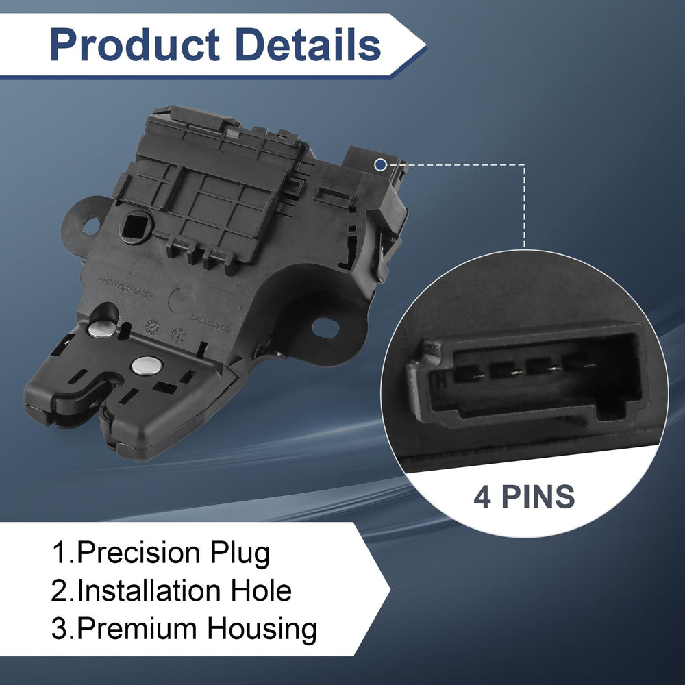 PRORONRA trunk latch actuator metal-plastic construction ensures durability.