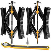 Proud Panda Camper Wheel Chock Stabilizer 2-Set for trailer parking stability.