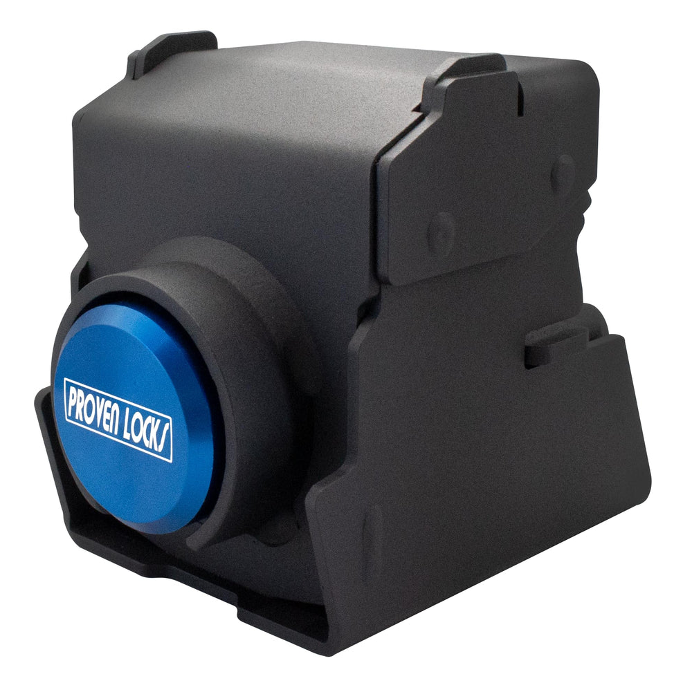 Proven Industries Model 2516 front view showing the secure trailer coupler for added protection.