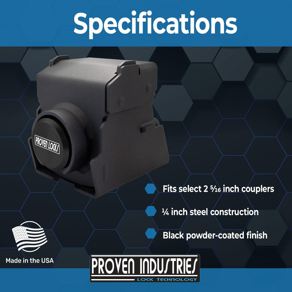 Proven Industries Model 2516 mounts only on compatible 2-5-16-inch couplers.