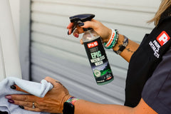 P&S Epic Waterless Wash wheels safe-cleaning use on rims.