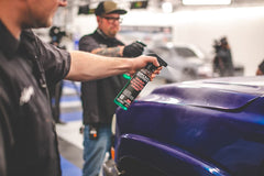 P&S Professional Detail Paint Surface Prep with microfiber wipe illustrating residue-free finishing