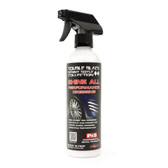 P&S Shine All bottle showing pro-grade surface dressing for tires and trims