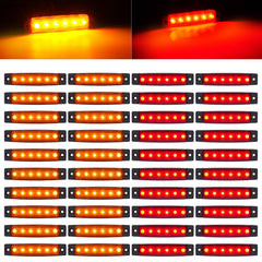 PSDRIQQ 6LED trailer marker amber lights boost night visibility for trailers and campers.
