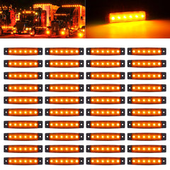 PSDriQQ amber trailer marker light installed on a vehicle for daytime visibility