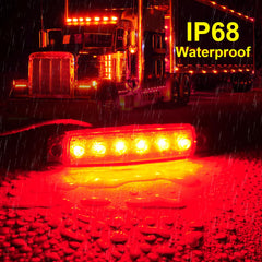 PSDRIQQ side marker amber lamp enhances daytime visibility for RVs and boats.