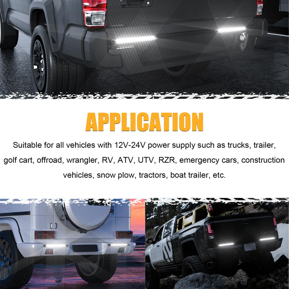 PSEQT 10in LED trailer light lens close-up emphasizes IP67 waterproof sealing
