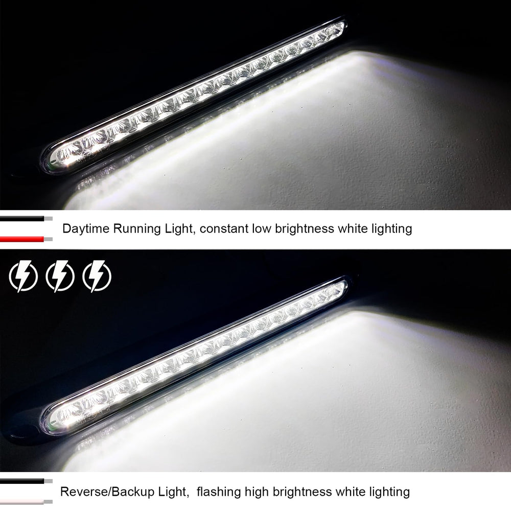PSEQT 10in LED trailer light right view boosts rear signaling for trailers