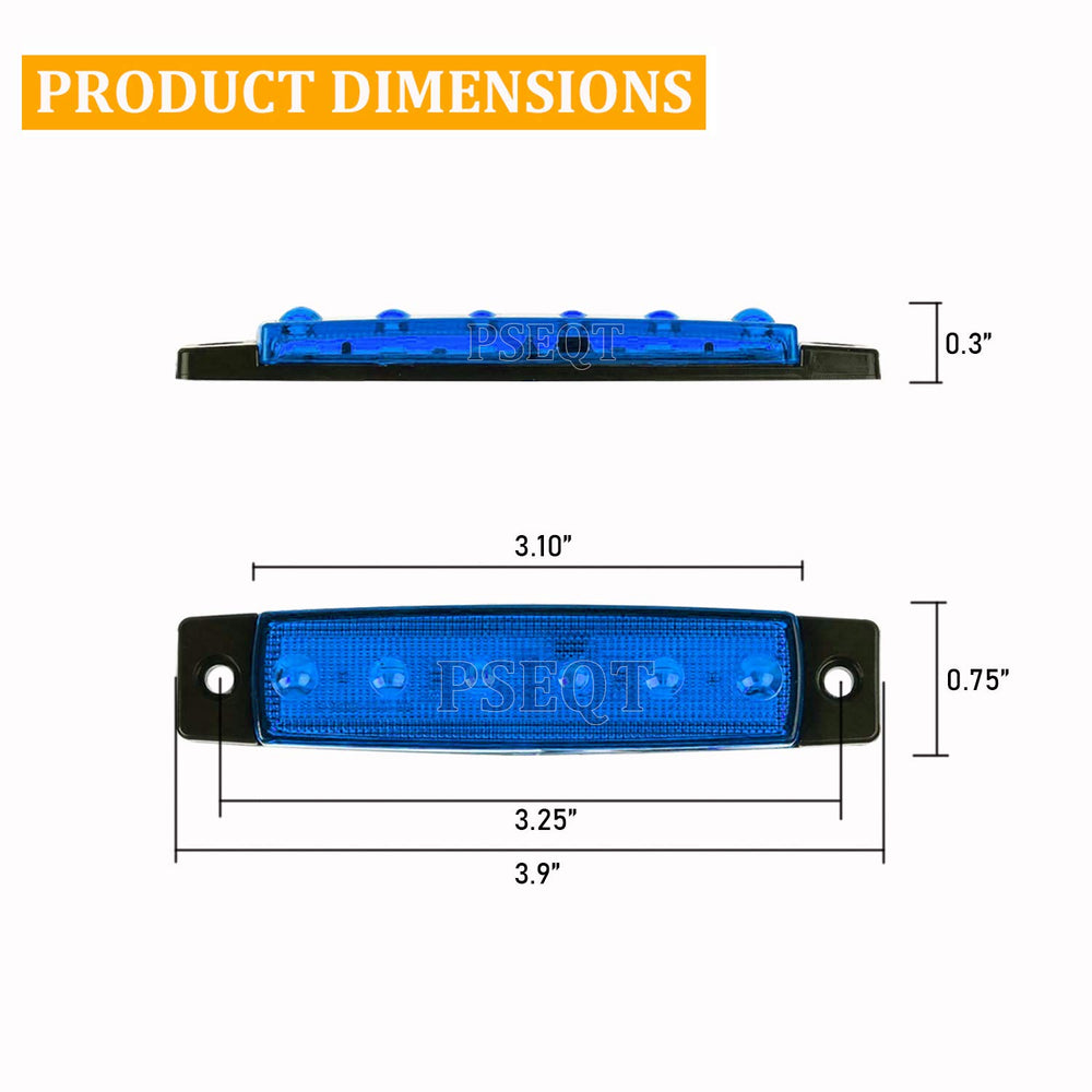 PSEQT blue LED rock strip for off-road trucks and SUVs.