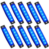 PSEQT blue LED rock strip underglow enhances night visibility.