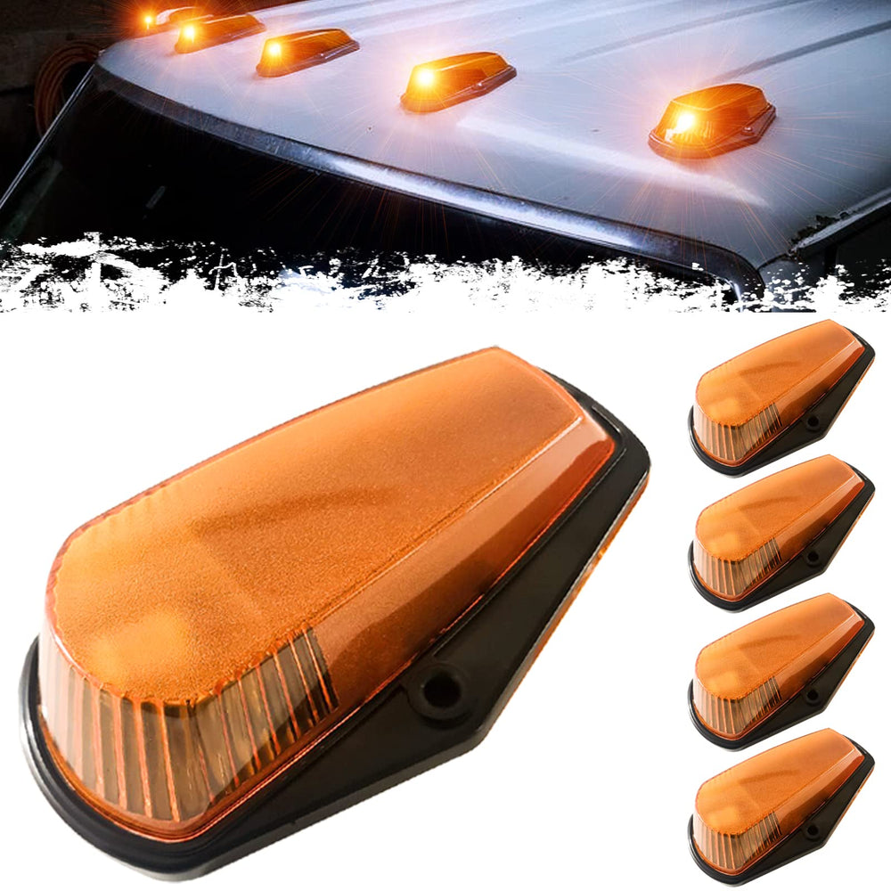 PSEQT cab marker light amber top assembly boosts daytime visibility for Ford trucks