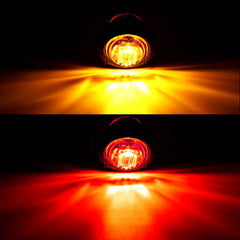 PSEQT trailer marker LED light with smoked red lens boosts rear visibility.