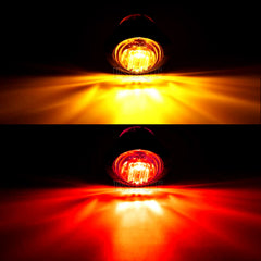 PSEQT amber trailer light close-up highlighting bright LEDs for clear signaling.