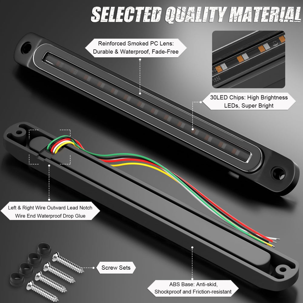 PSEQT white reverse light aids safer maneuvering in reverse.