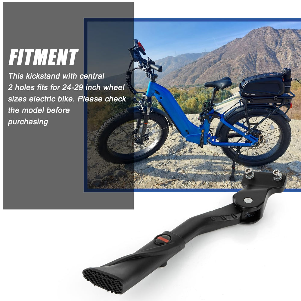 PSLER adjustable height kickstand fits 24-29 inch bikes for precise balance.