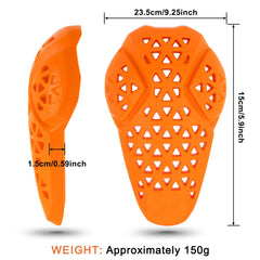 PSLER jacket insert top view showing streamlined armor for versatile motorcycle protection
