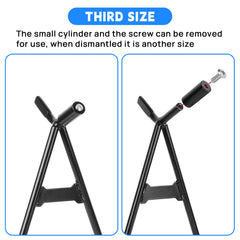 PSLER dirt bike triangle stand packaging shows compact design