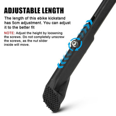 PSLER double-hole 40mm kickstand protects frame with secure mounting.