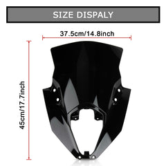 PSLER 650 ER6F windscreen shields bugs and rocks during daily commutes.