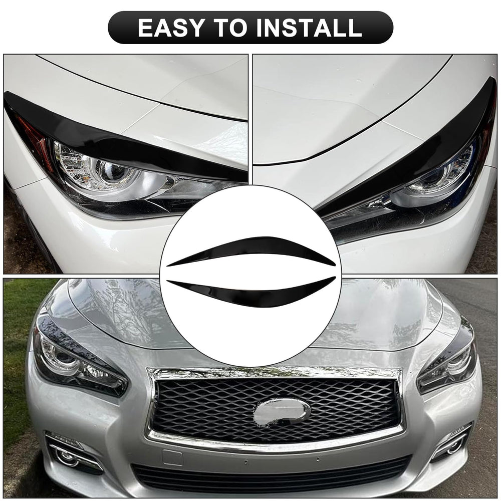 PSLER durable PC eyelids resist elements for Infiniti Q50 daily use.