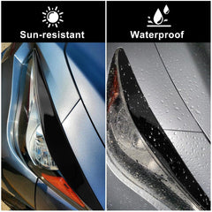 PSLER gloss black eyelid closeup highlights premium PC material finish.