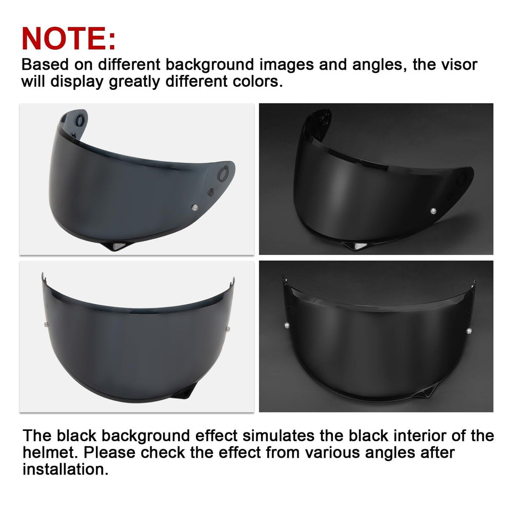 PSLER HJ-34P visor durable PC construction protects the face on impact.