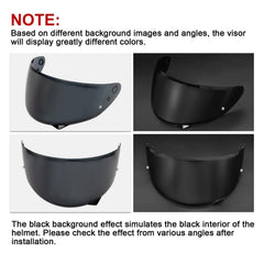 PSLER HJ-34P visor durable PC construction protects the face on impact.