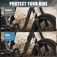 PSLER middle mudguard for Super 73 RX; solid shield protects the frame from spray.