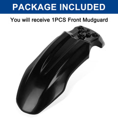 PSLER mudguard footprint is 14.76x4.92 inches for compact coverage.