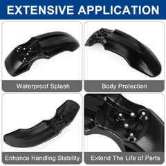 PSLER mudguard measures 350mm length for solid protection.