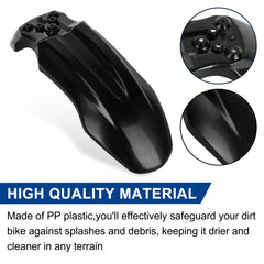 PSLER front mudguard keeps weight low and maintains bike handling.