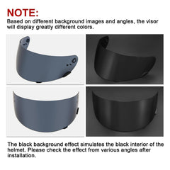 PSLER Qualifier visor enhances contrast for better road visibility