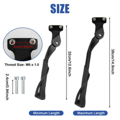 PSLER Ridstar Q20 kickstand height adjustable up to 5 cm for fit.